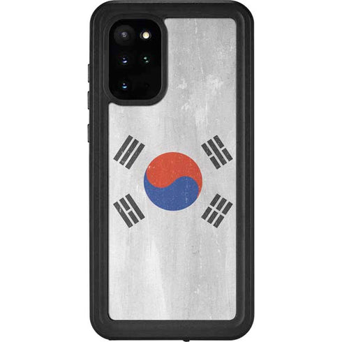 South Korean Flag Distressed Galaxy S20 Plus Waterproof Case